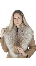 Russian lynx fur collar